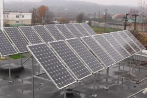 Rooftop solar power plant