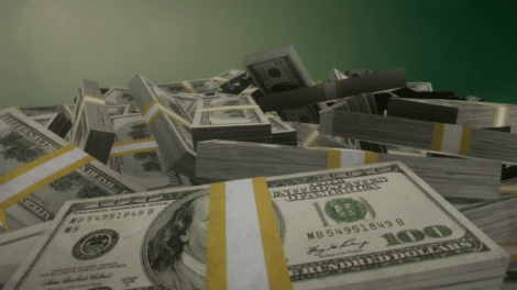 Over �1000000 dollars in USD �100 bill stacks 1 1